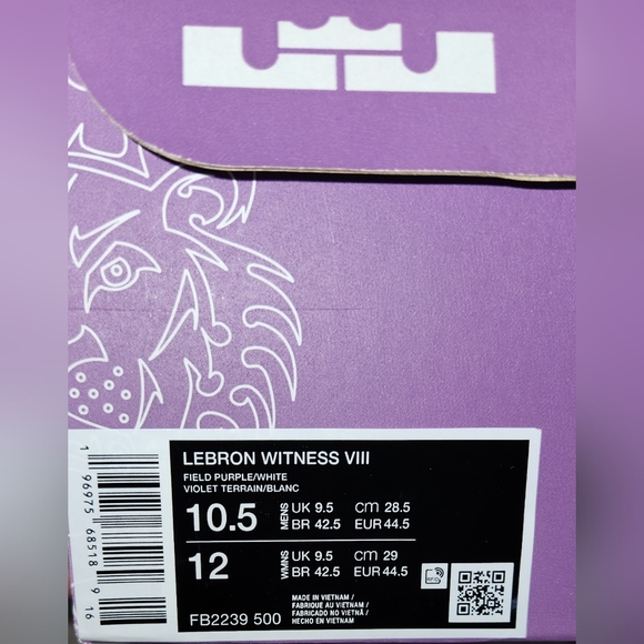 Lebron Witness 8 BRAND NEW w/Box Sz 10.5 - Picture 3 of 6